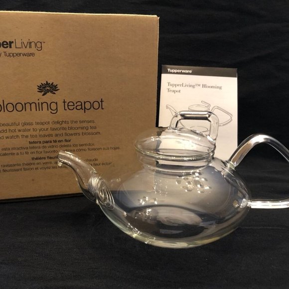 Tupperware Other - Tupperware TupperLiving Blooming Teapot Glass 17oz Pot New In Box